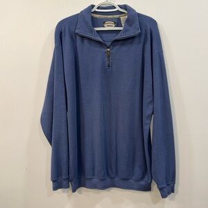 Bungalow Brand pullover size medium in blue 100% cotton
